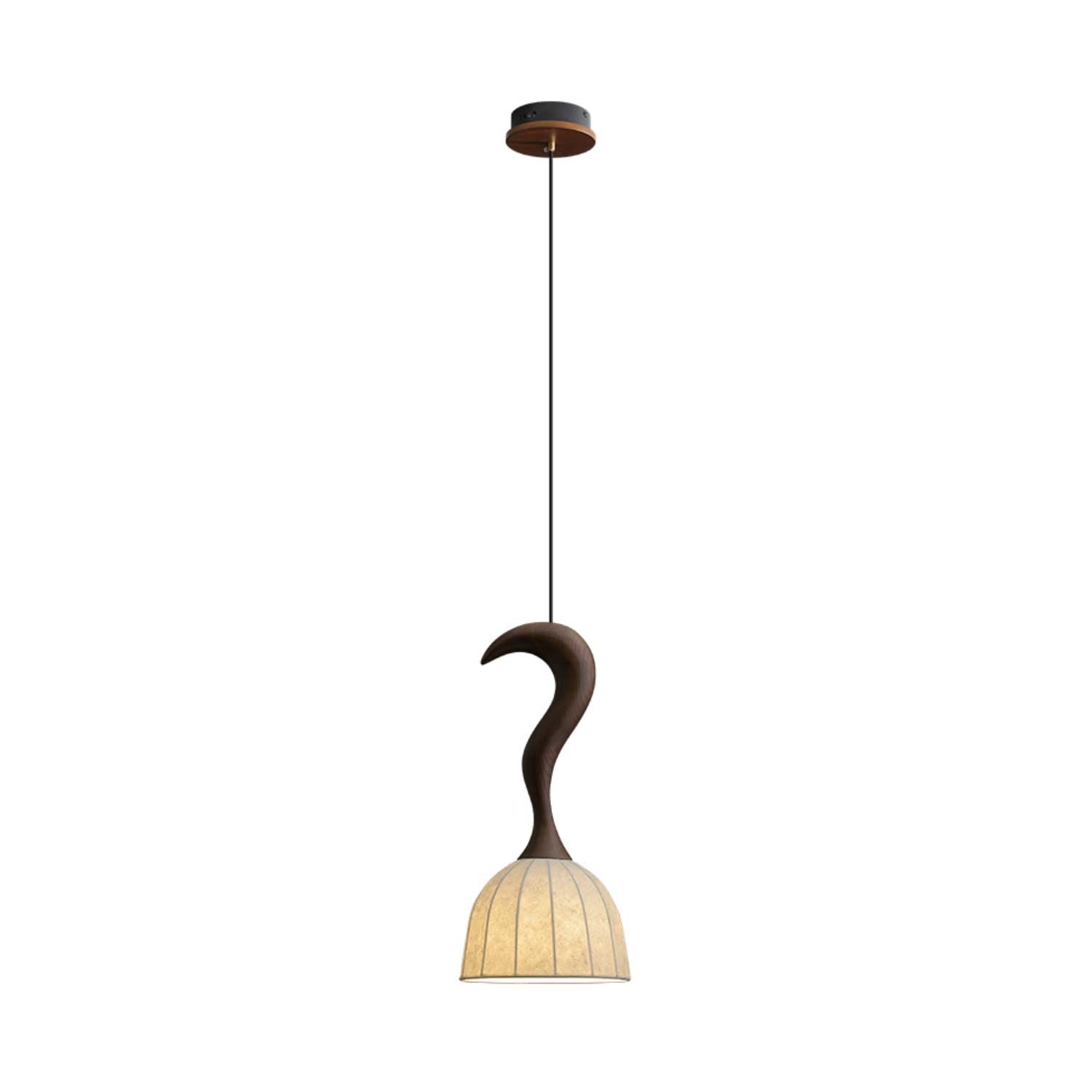 Colire Creativity Twisted Metal Wood Pendant Light - Blowlighting