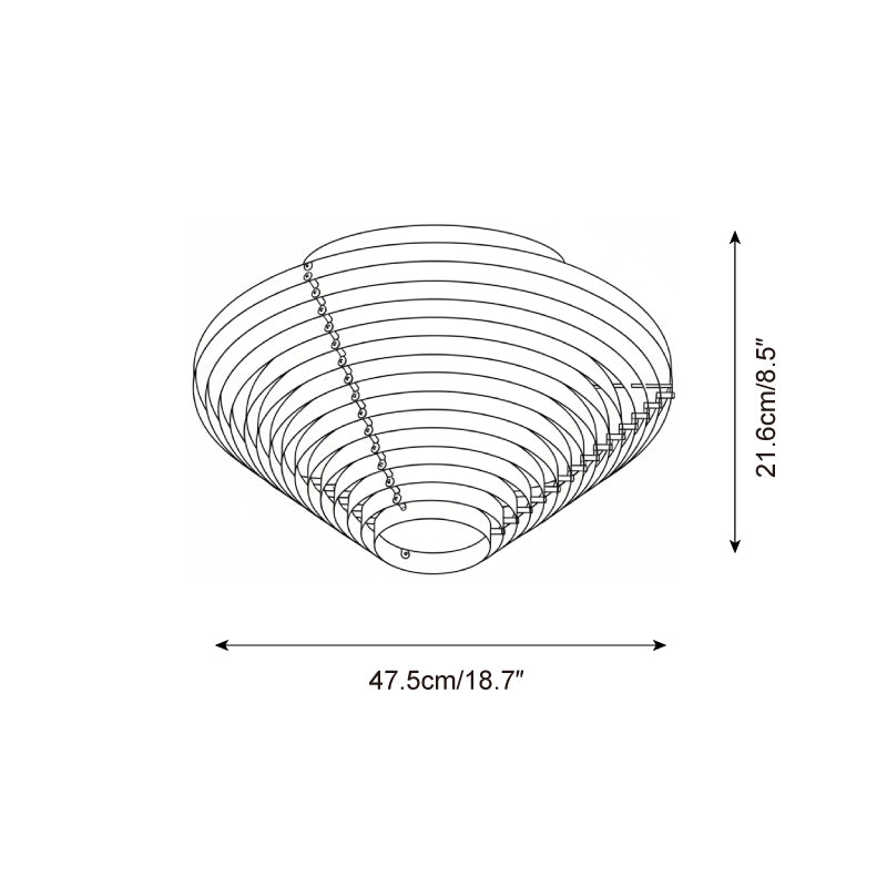 A662 Minimalist Metal Ceiling Light