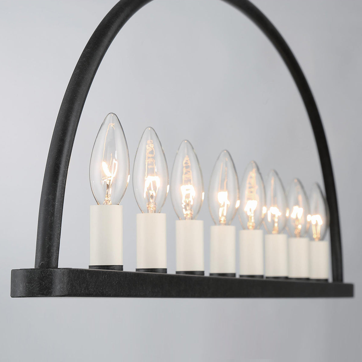 Abbott Minimalist Iron Linear Chandelier