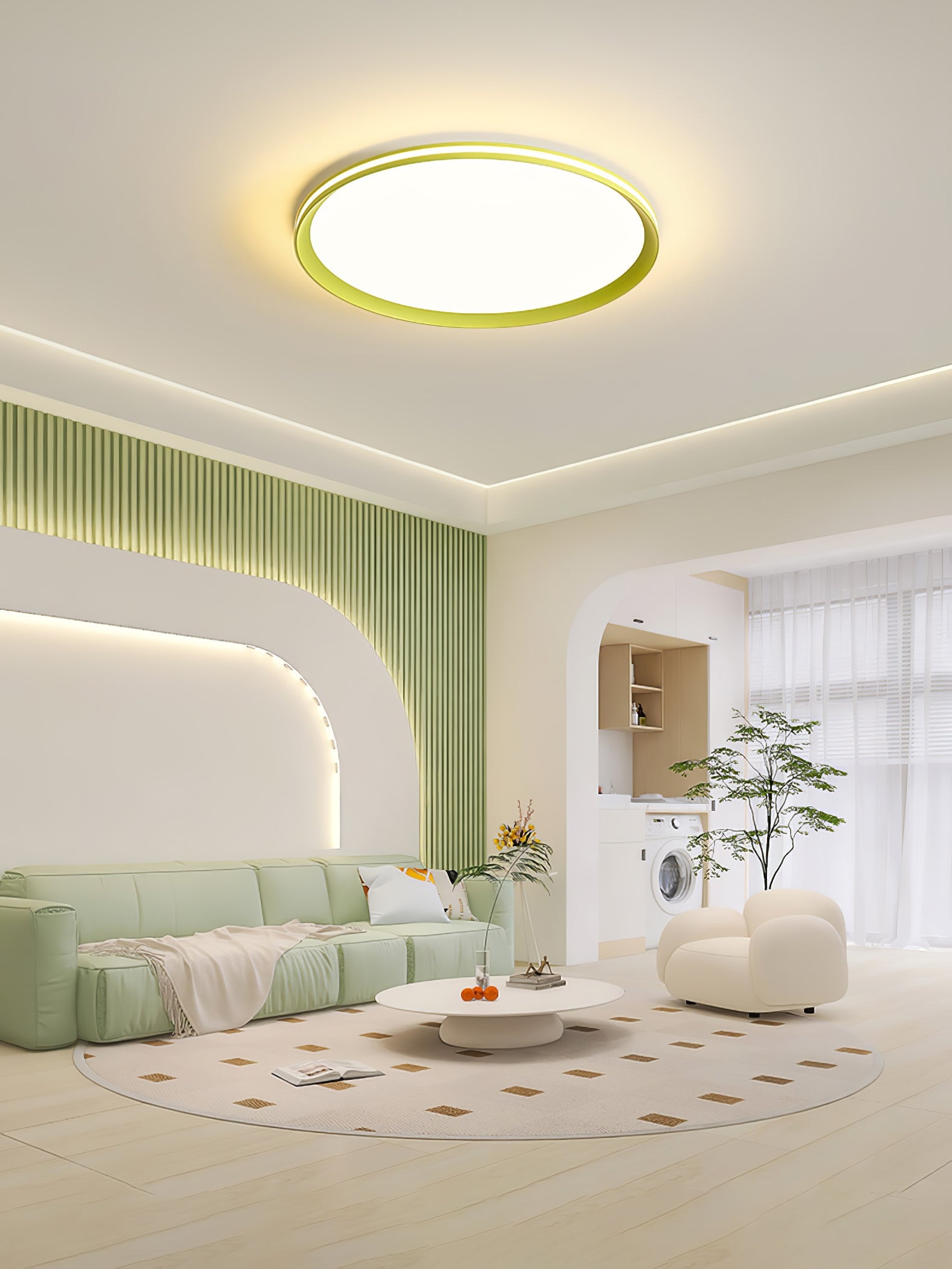 Acrylic Circular LED Ceiling Light - Blowlighting