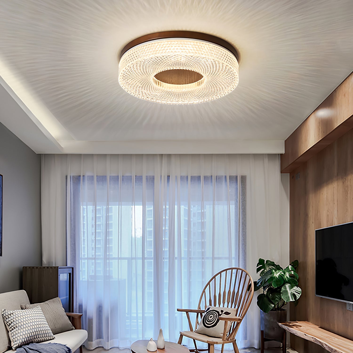 Acrylic Halo Round Ceiling Light - Blowlighting