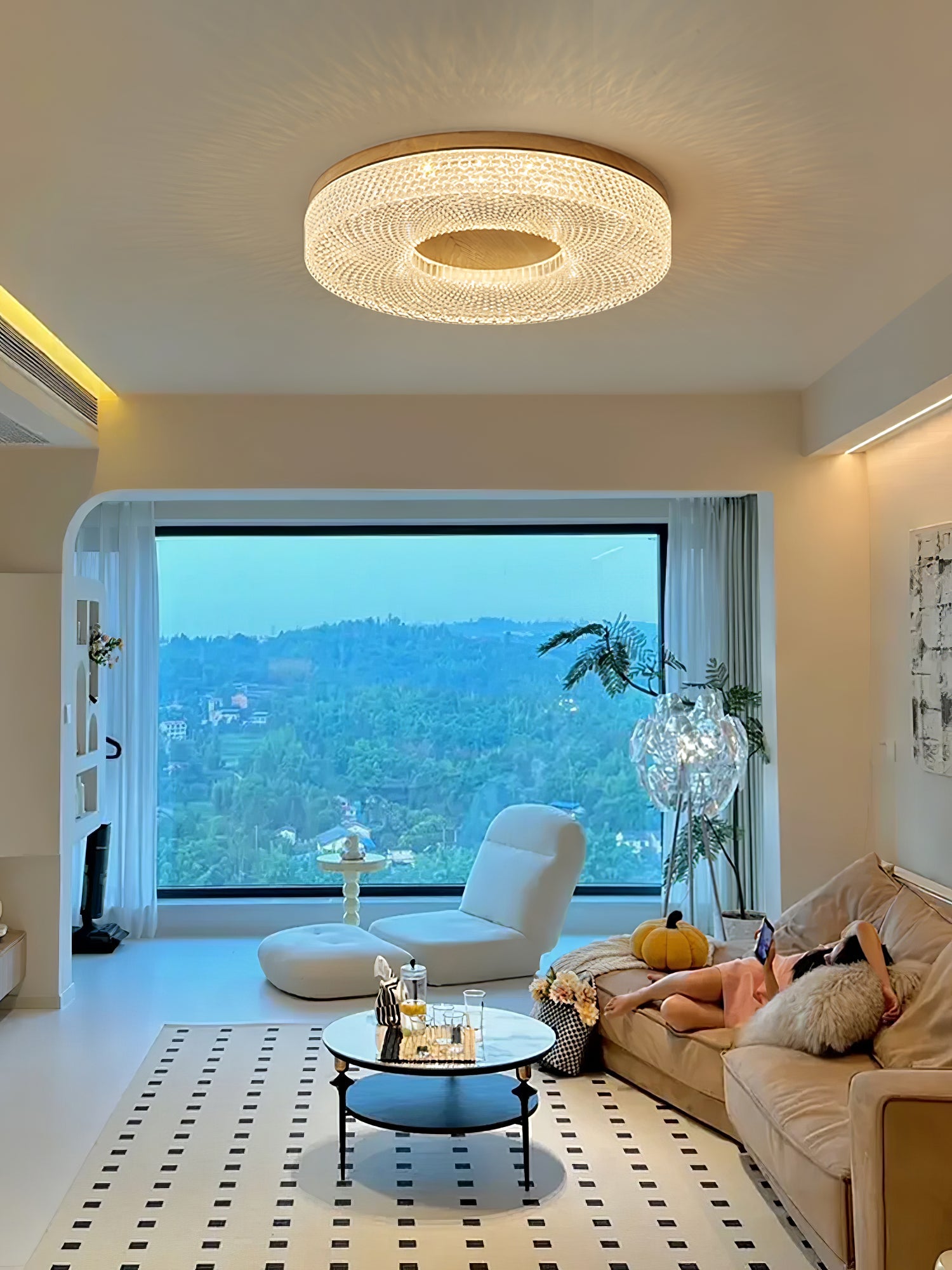 Acrylic Halo Round Ceiling Light - Blowlighting