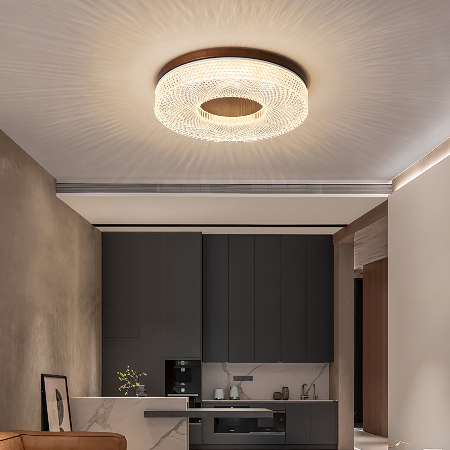 Acrylic Halo Round Ceiling Light - Blowlighting