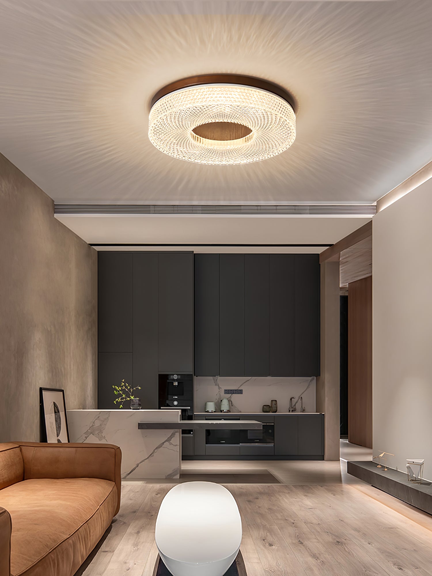 Acrylic Halo Round Ceiling Light - Blowlighting