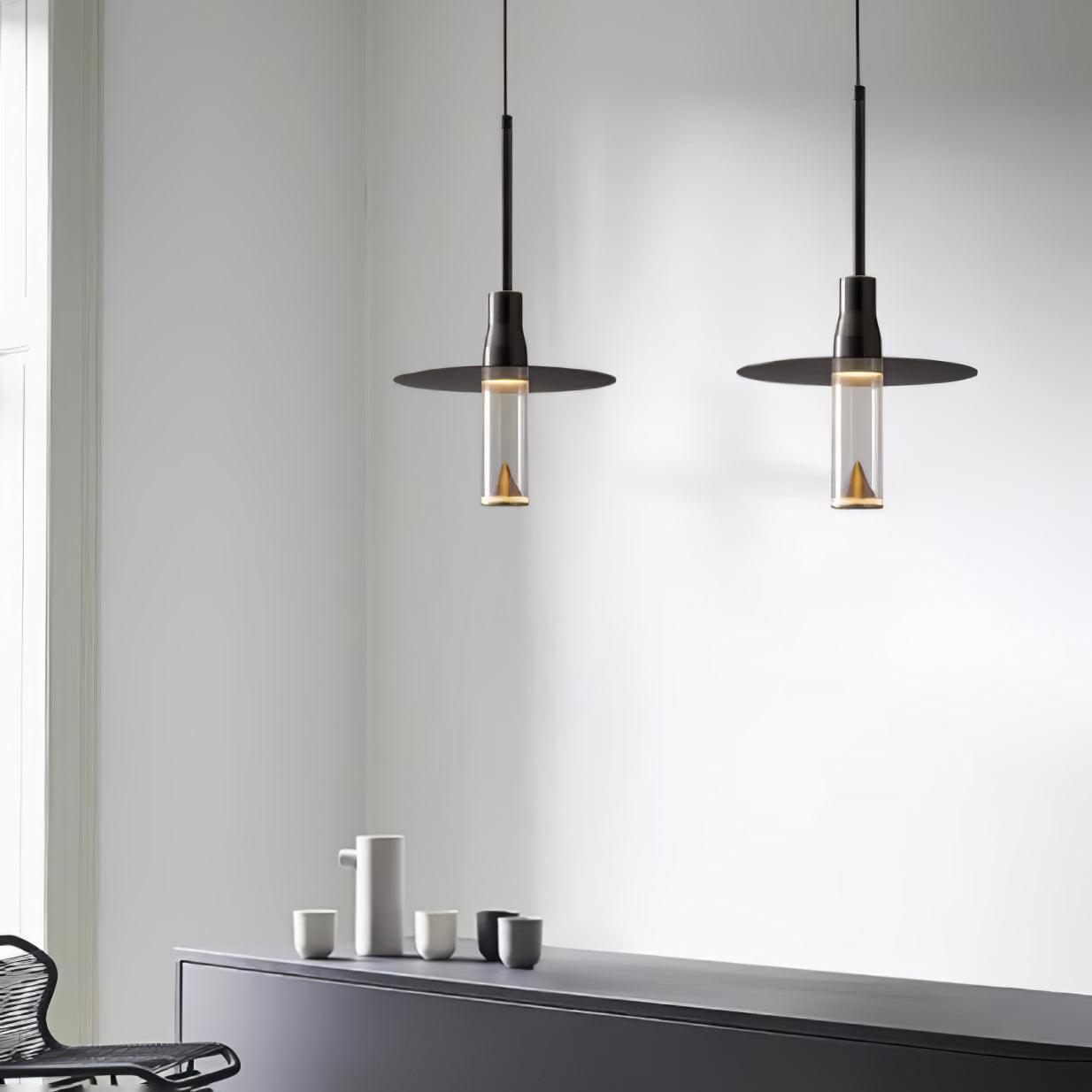 Acrylic Hat Plate Pendant Light - Blowlighting