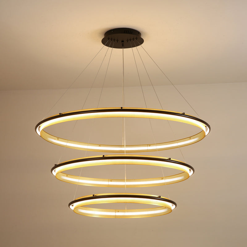 Acrylic LED Round Chandelier - Blowlighting