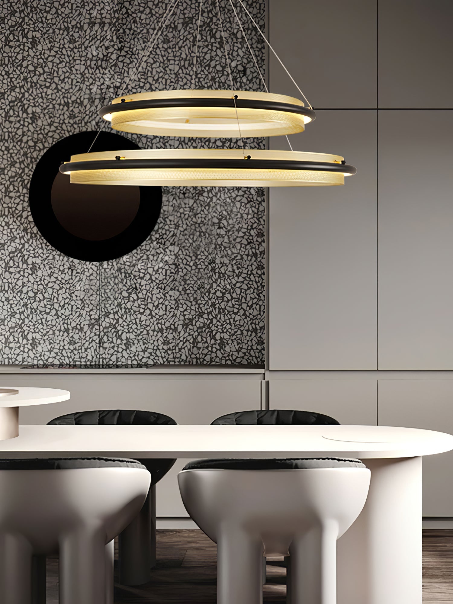 Acrylic LED Round Chandelier - Blowlighting