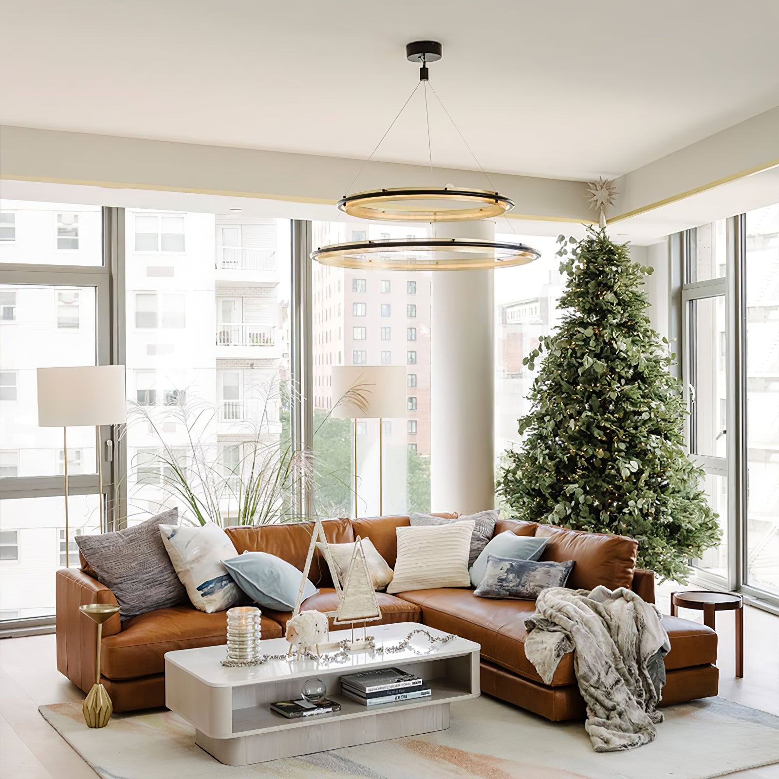 Acrylic LED Round Chandelier - Blowlighting