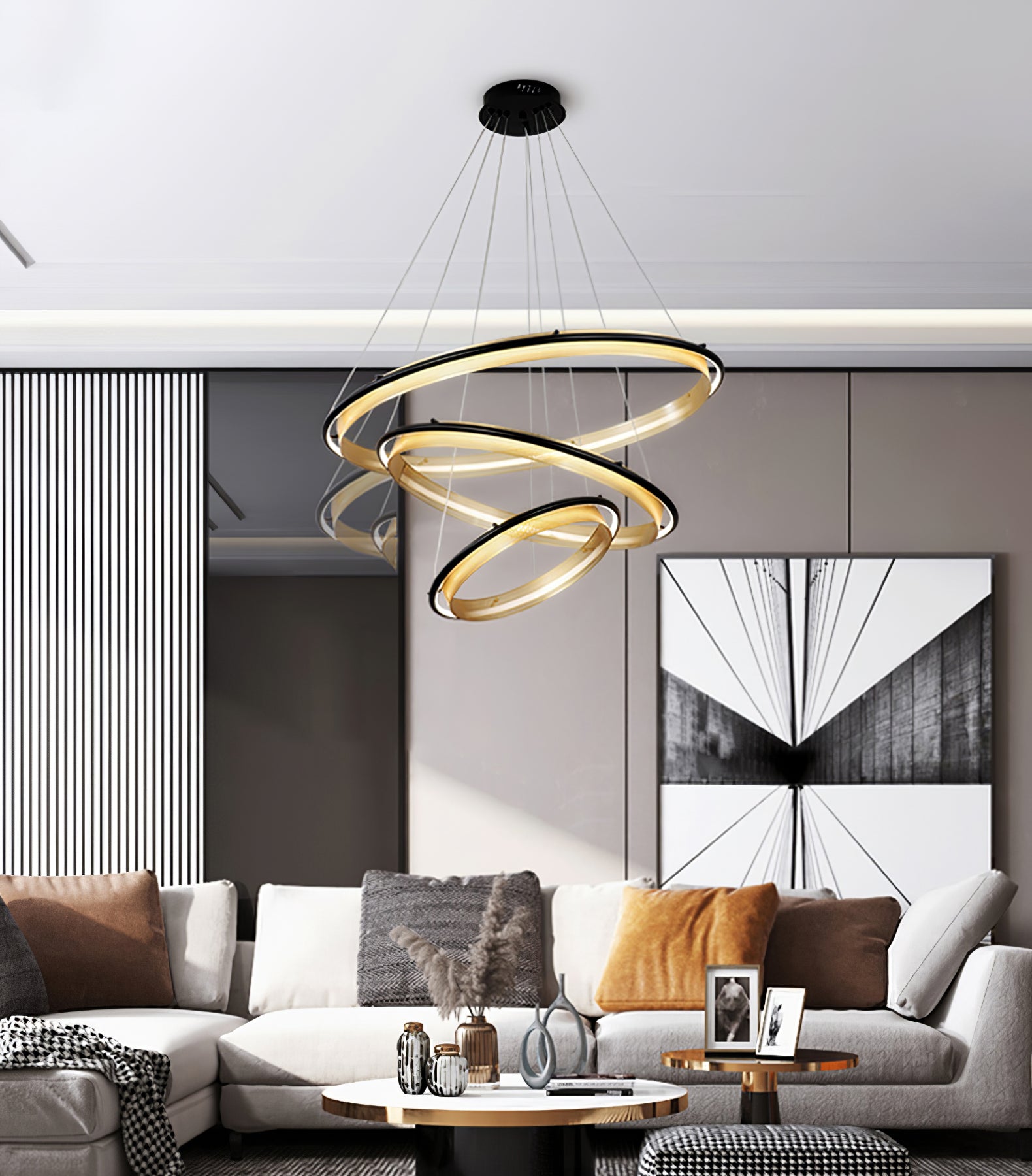 Acrylic LED Round Chandelier - Blowlighting
