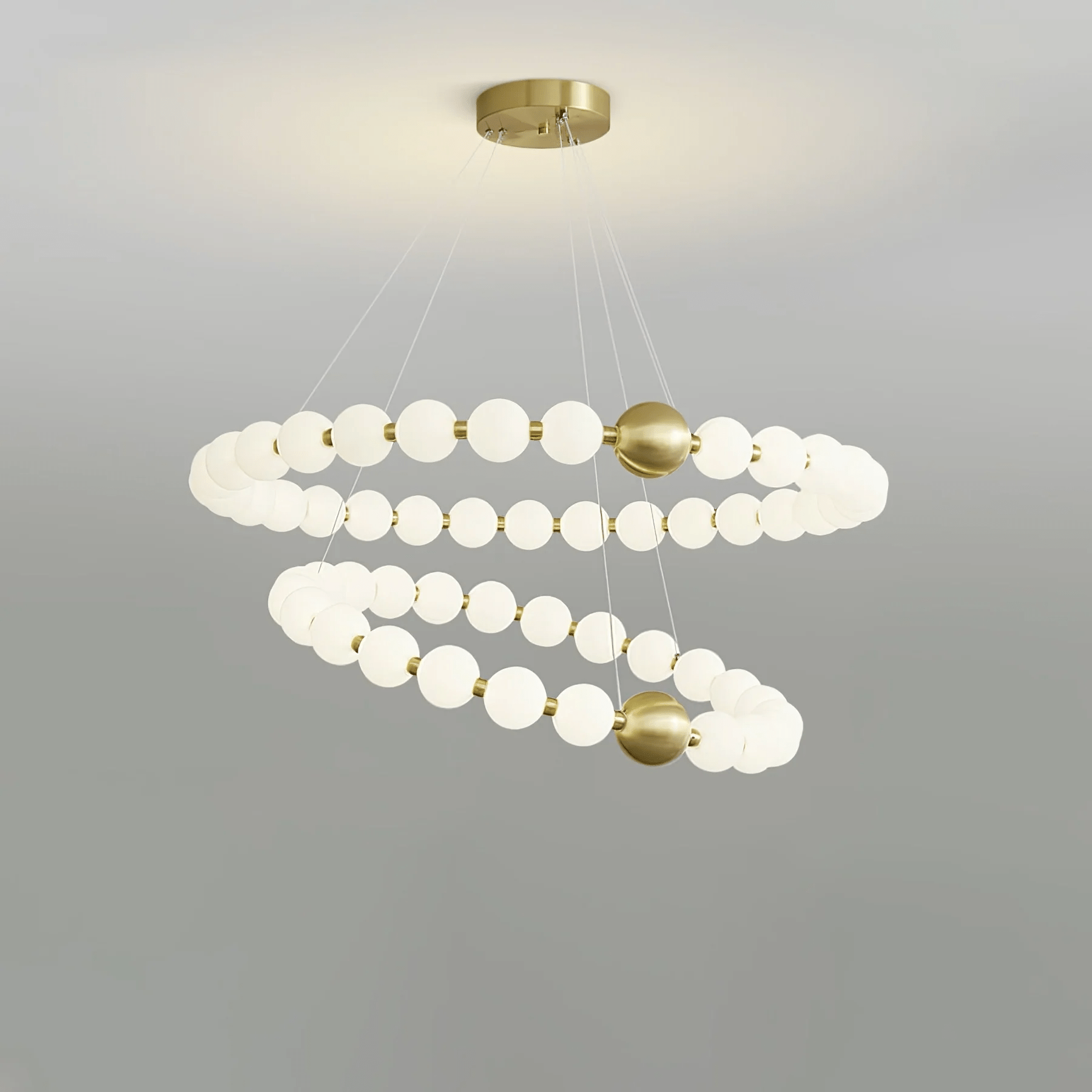 Cetalan Elegance Art Pearls Plastic Chandelier - Blowlighting
