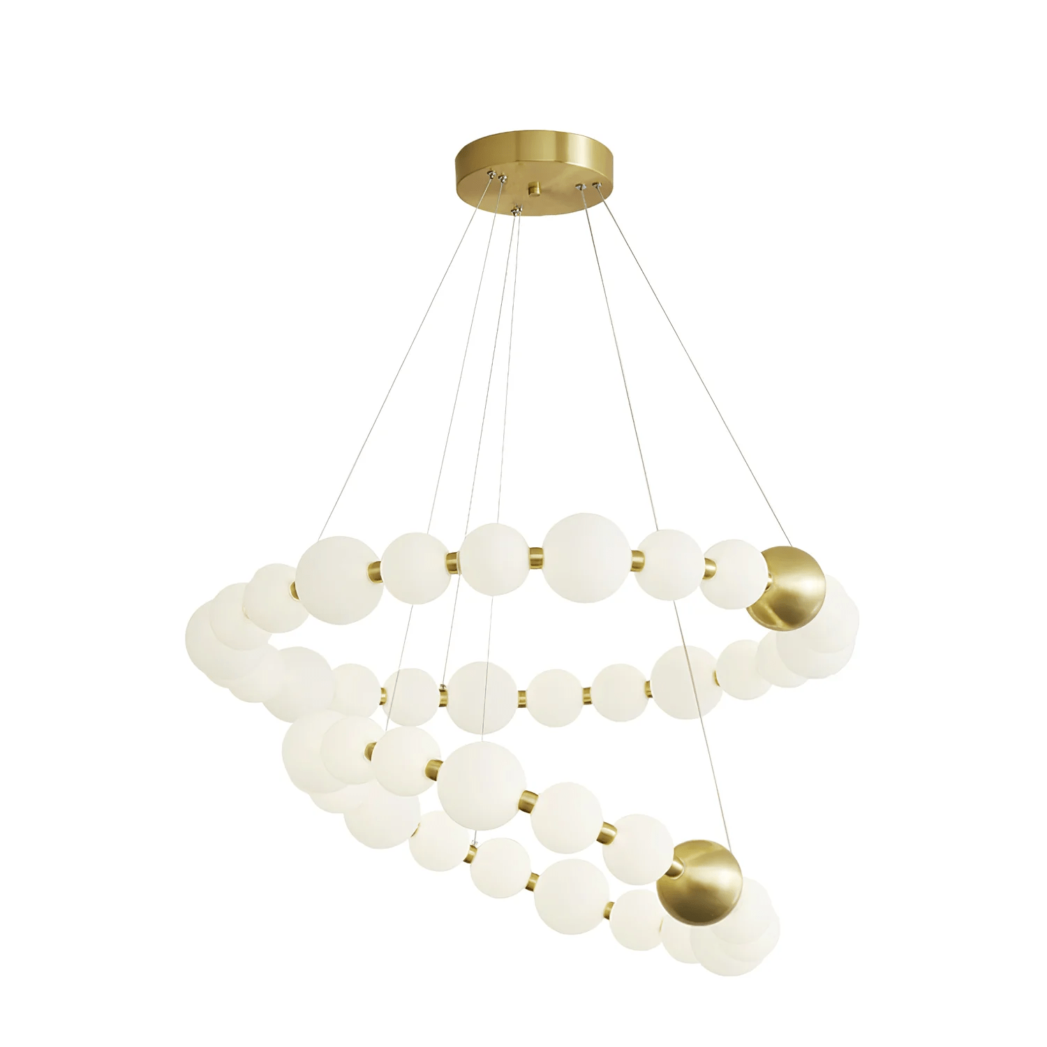 Cetalan Elegance Art Pearls Plastic Chandelier - Blowlighting