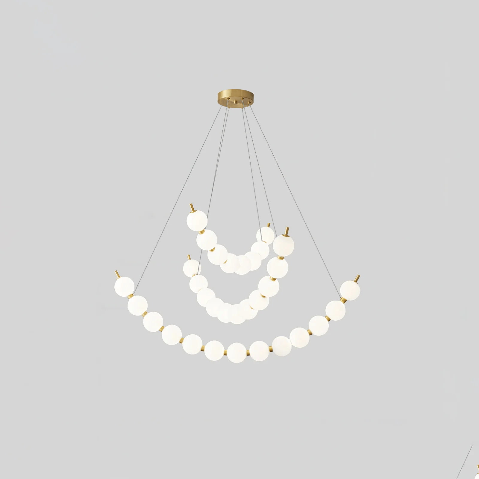 Cetalan Elegance Art Pearls Plastic Chandelier - Blowlighting