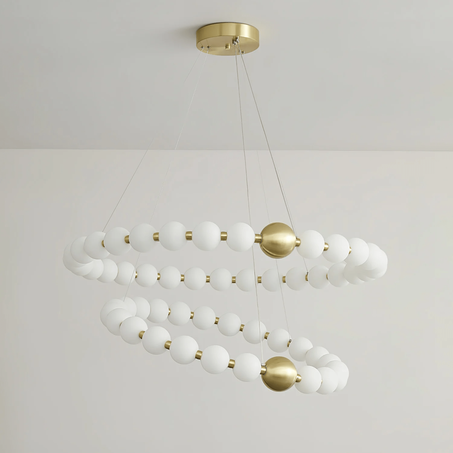 Cetalan Elegance Art Pearls Plastic Chandelier - Blowlighting