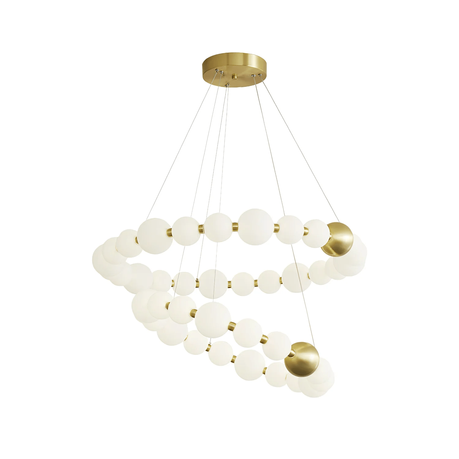 Cetalan Elegance Art Pearls Plastic Chandelier - Blowlighting