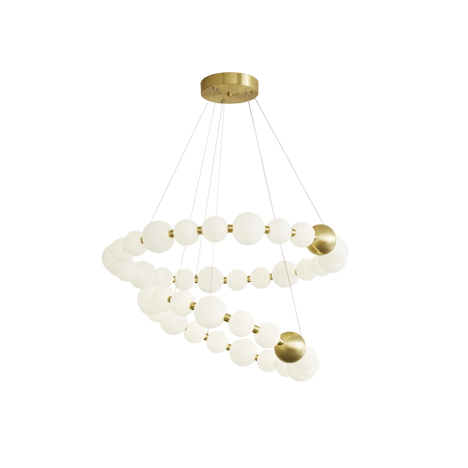 Cetalan Elegance Art Pearls Plastic Chandelier - Blowlighting