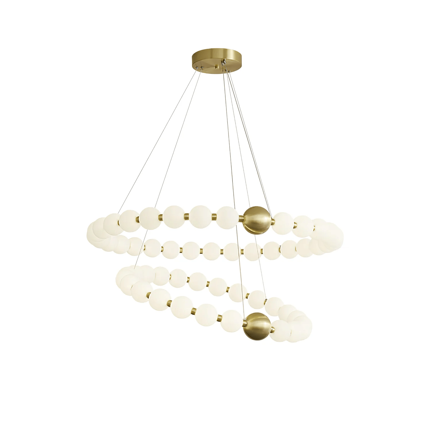 Cetalan Elegance Art Pearls Plastic Chandelier - Blowlighting
