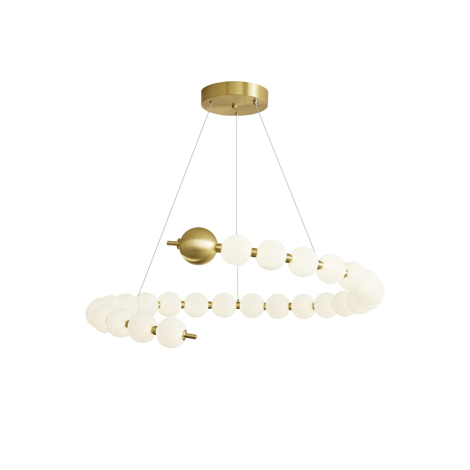 Cetalan Elegance Art Pearls Plastic Chandelier - Blowlighting
