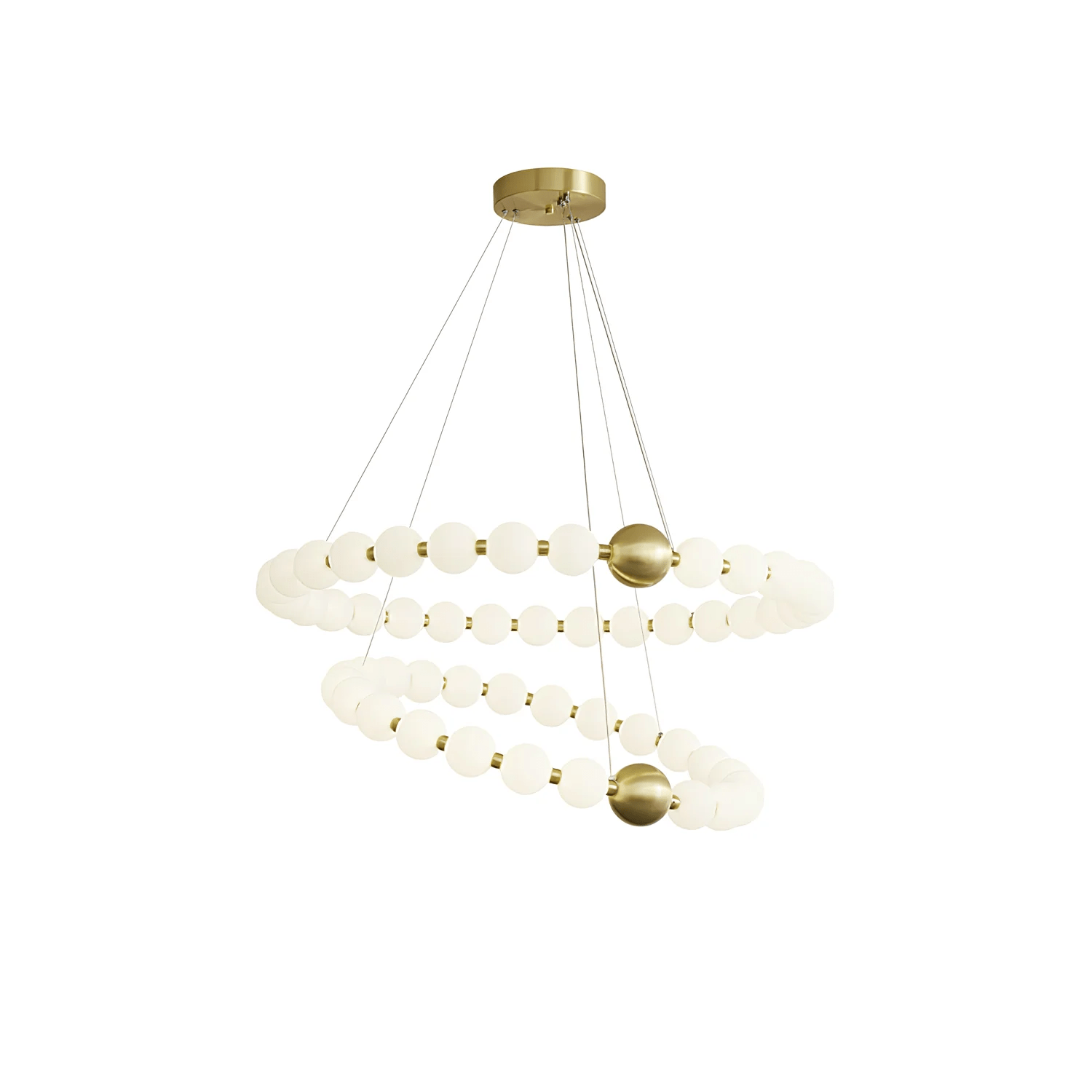 Cetalan Elegance Art Pearls Plastic Chandelier - Blowlighting