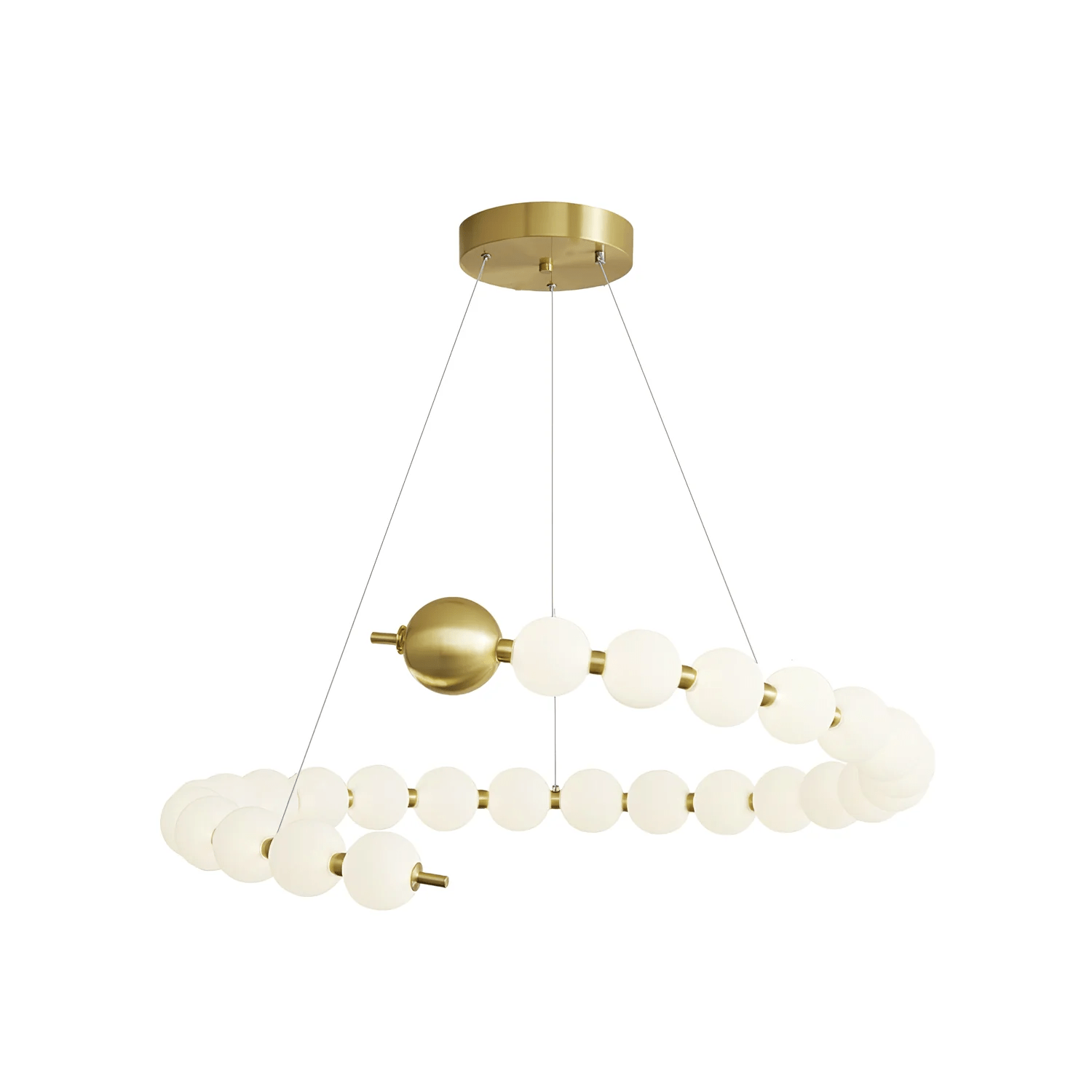 Cetalan Elegance Art Pearls Plastic Chandelier - Blowlighting