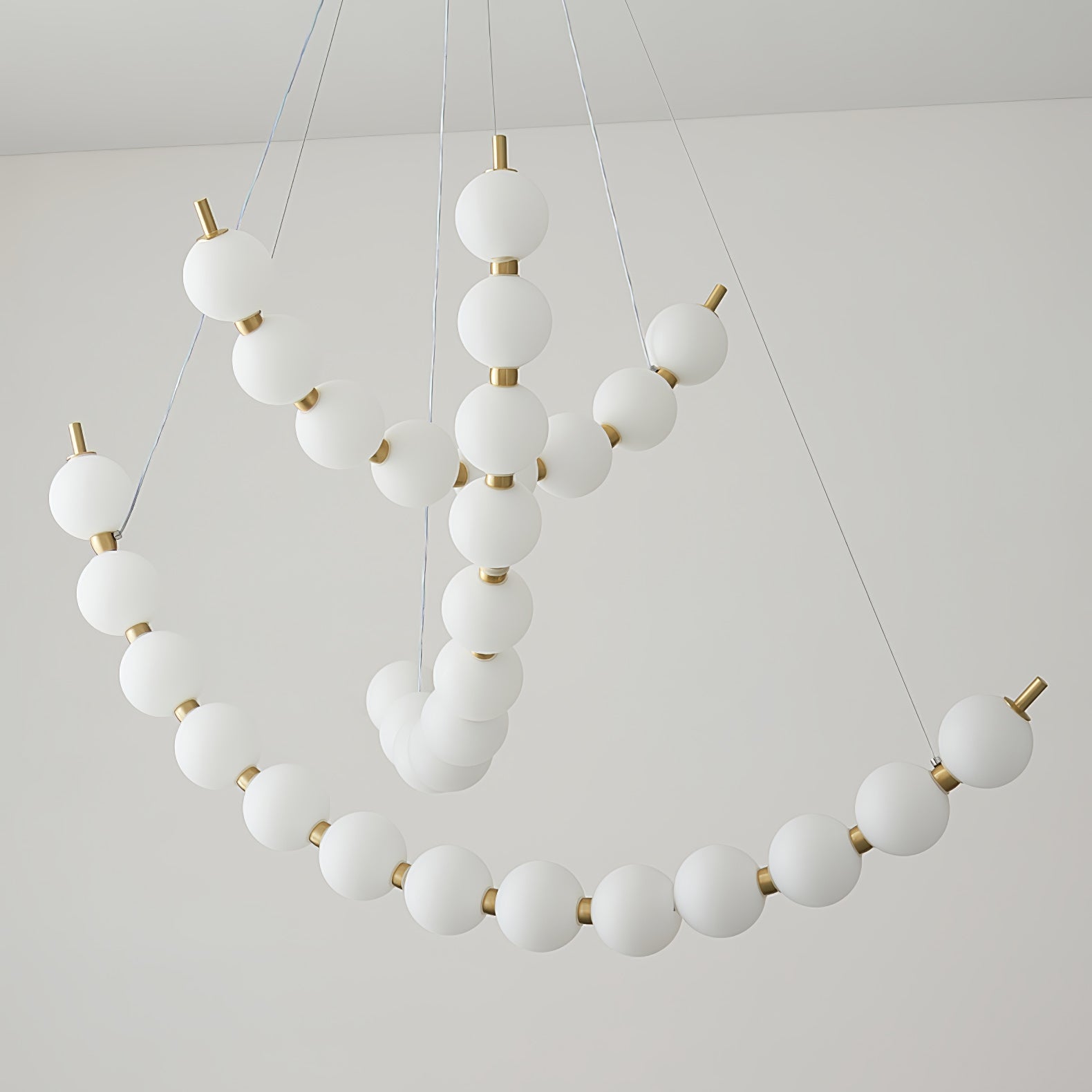 Cetalan Elegance Art Pearls Plastic Chandelier - Blowlighting