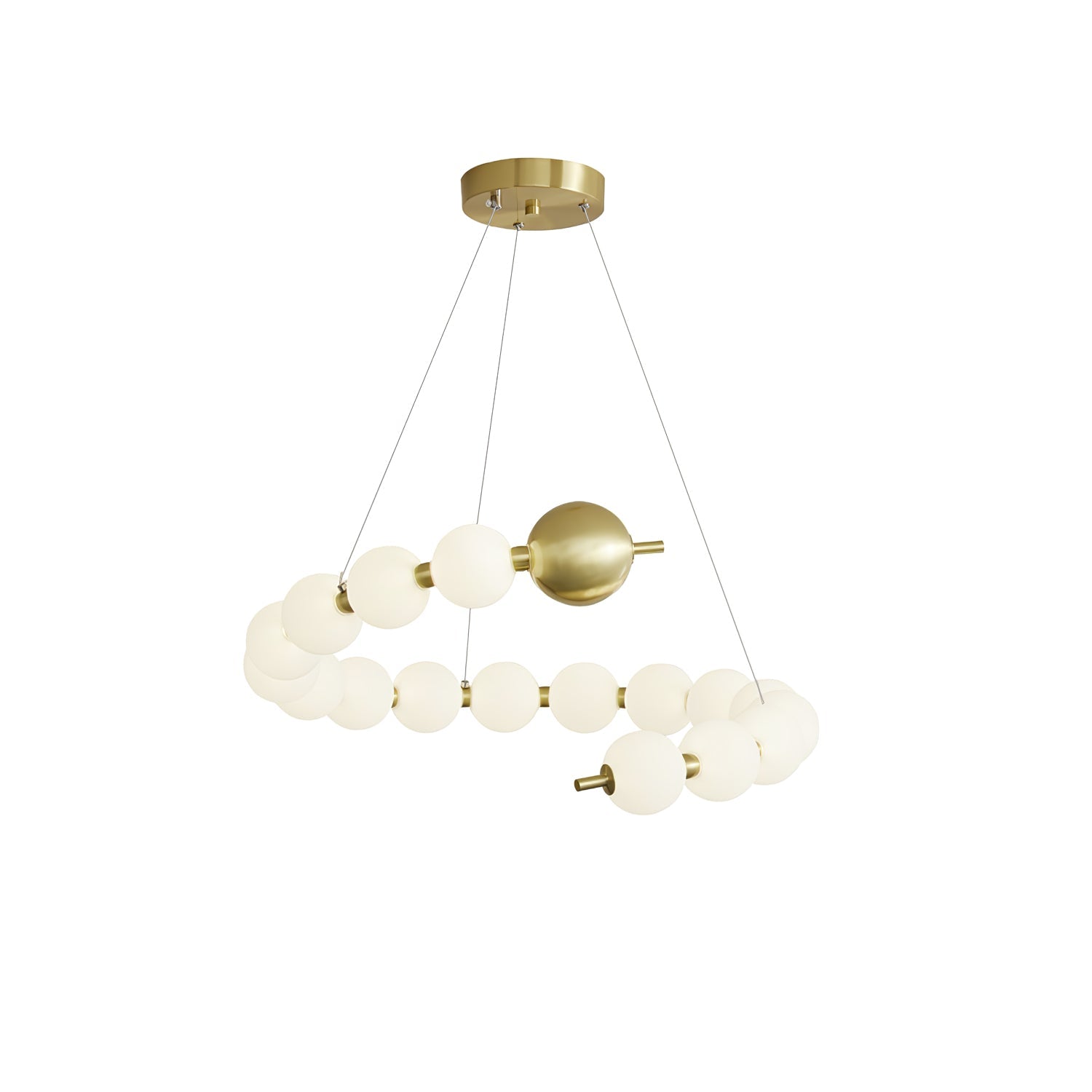 Cetalan Elegance Art Pearls Plastic Chandelier - Blowlighting
