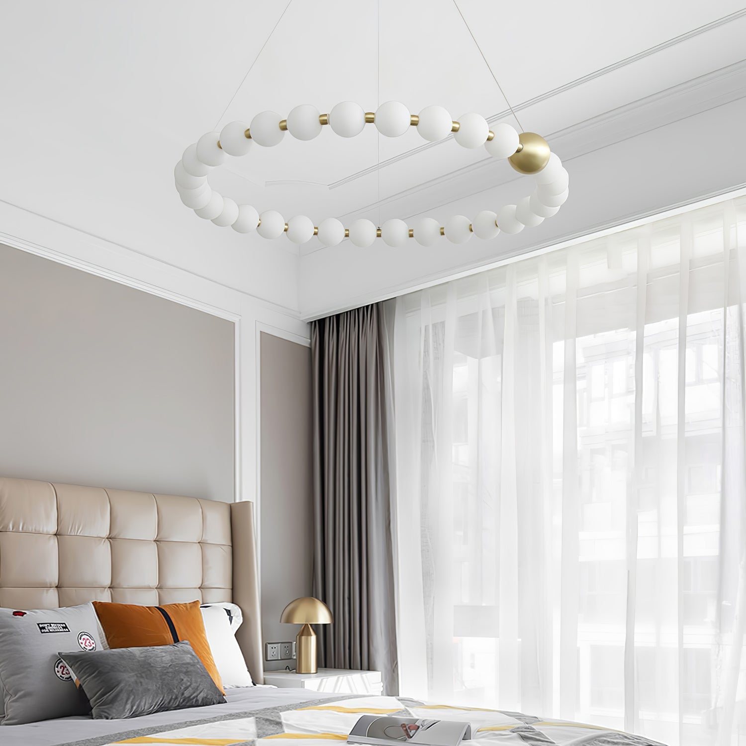 Cetalan Elegance Art Pearls Plastic Chandelier - Blowlighting