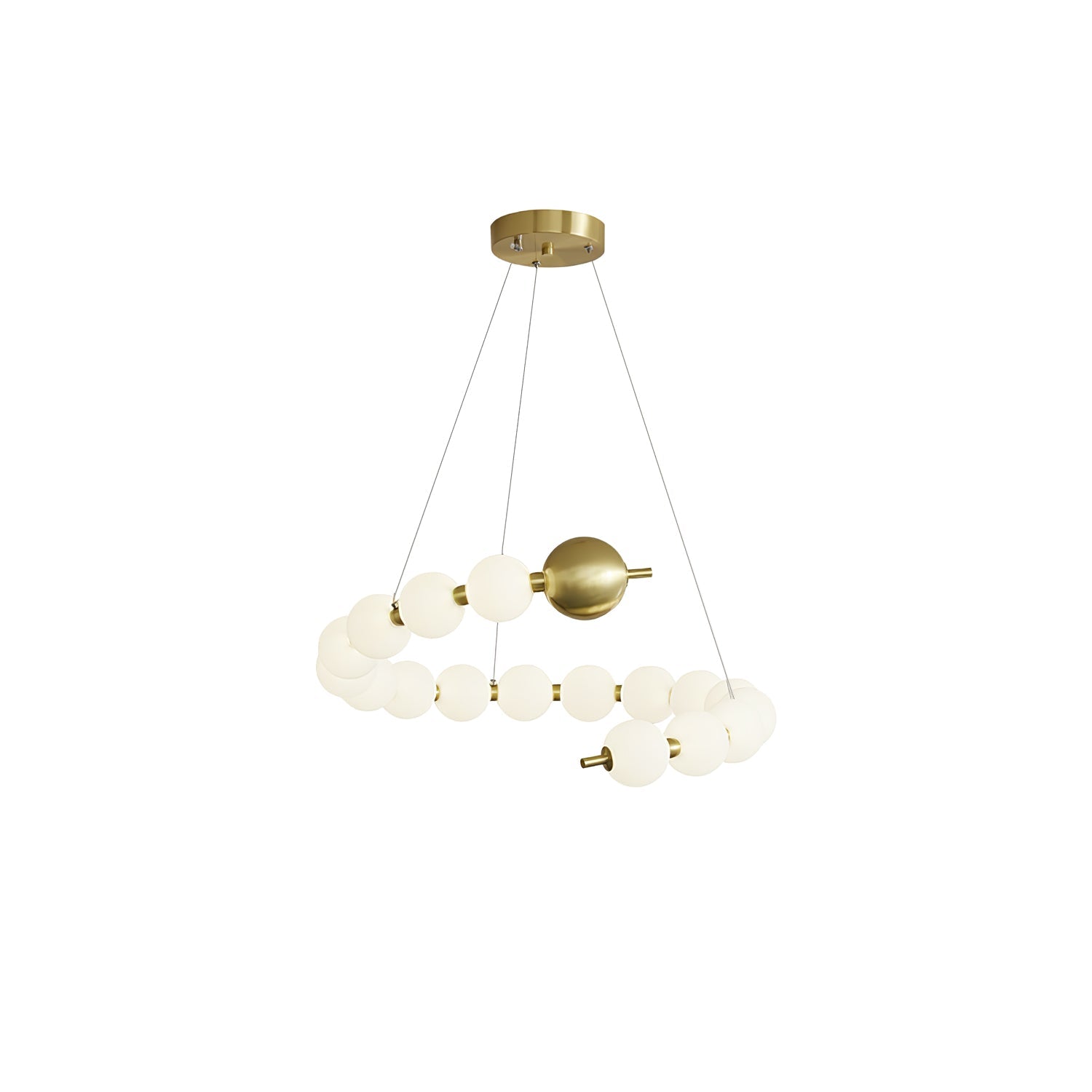 Cetalan Elegance Art Pearls Plastic Chandelier - Blowlighting