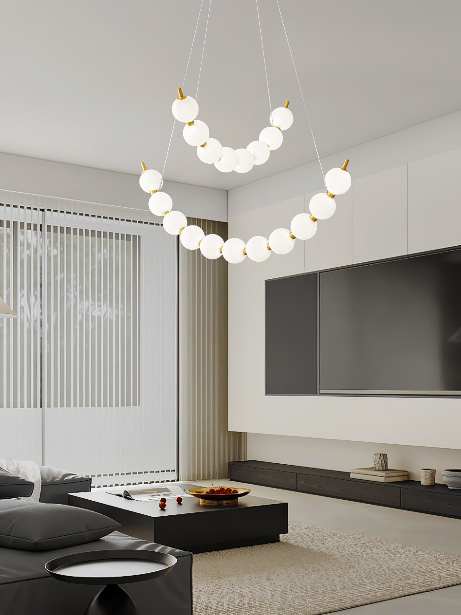 Cetalan Elegance Art Pearls Plastic Chandelier - Blowlighting
