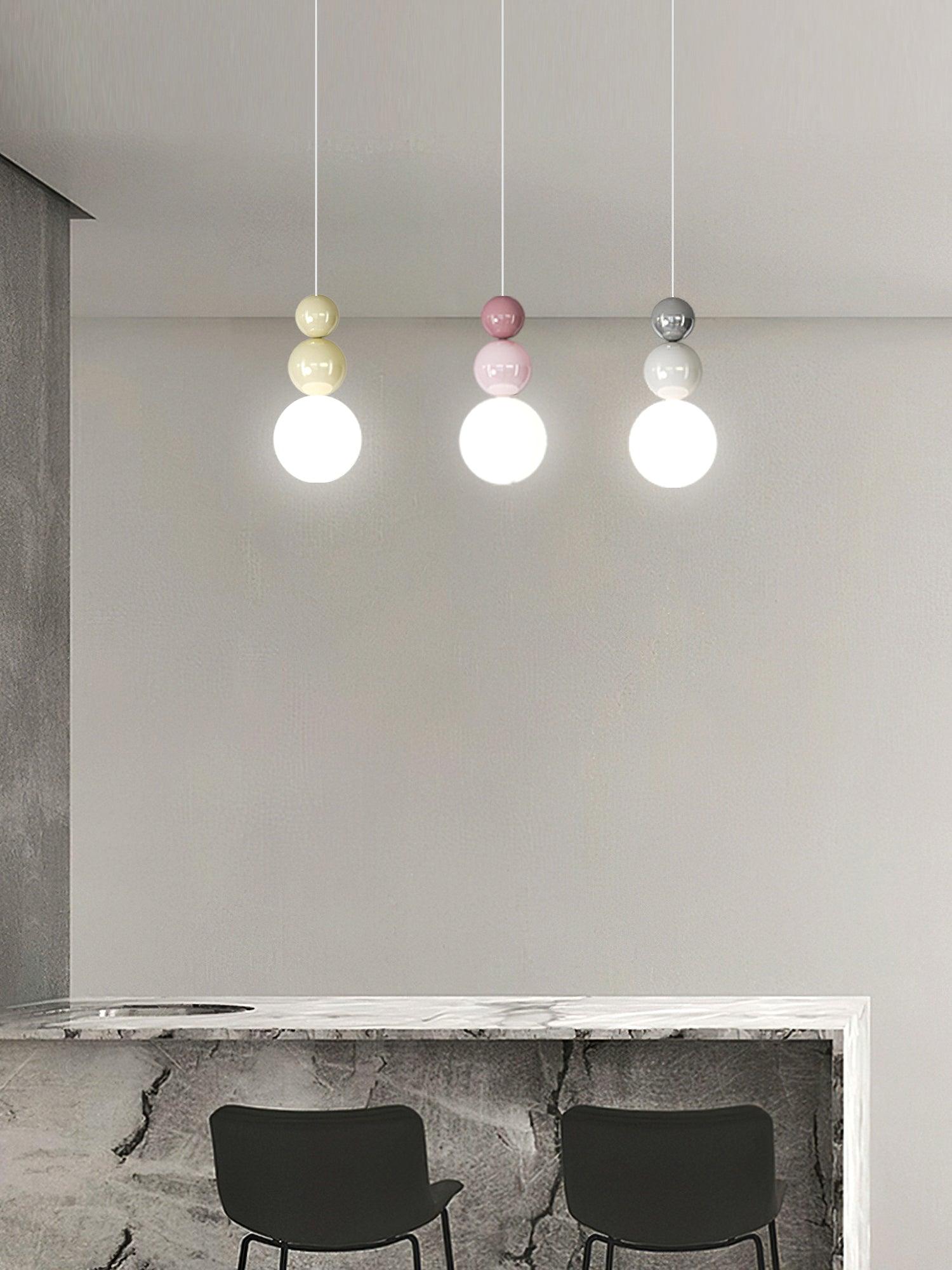 Acrylic Three Ball Pendant Lamp - Blowlighting
