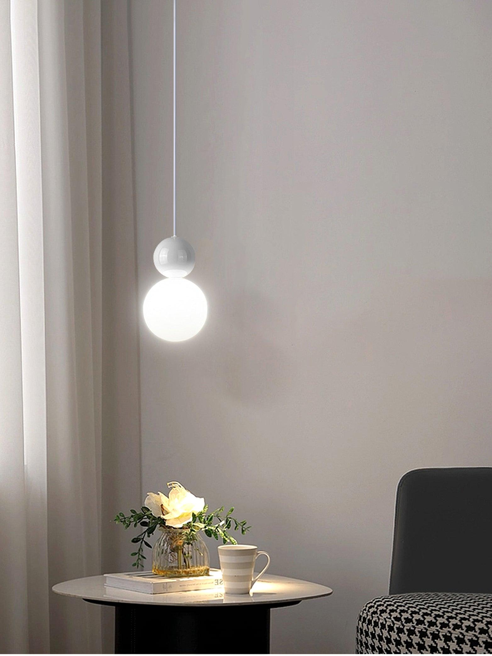 Acrylic Two Ball Pendant Light - Blowlighting