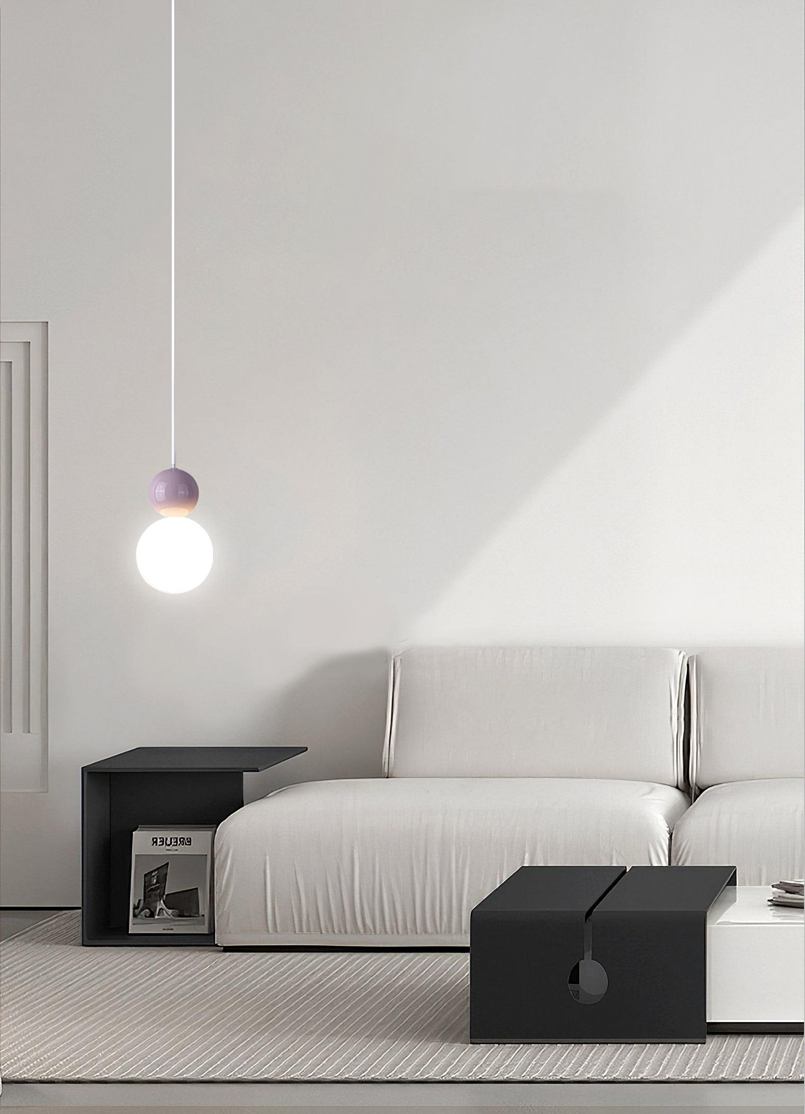 Acrylic Two Ball Pendant Light - Blowlighting