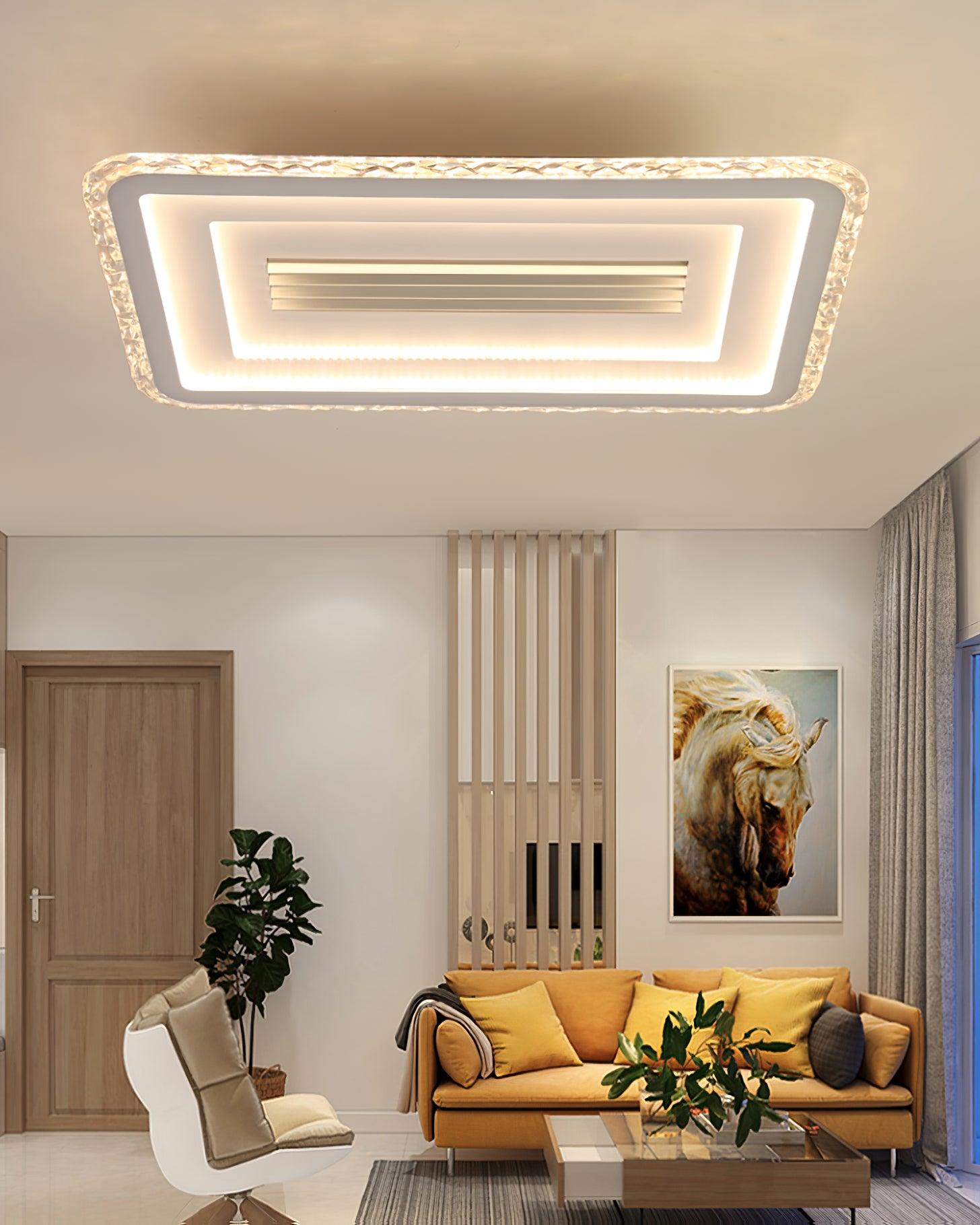 Acrylic Ultrathin Rectangle Ceiling Lamp - Blowlighting