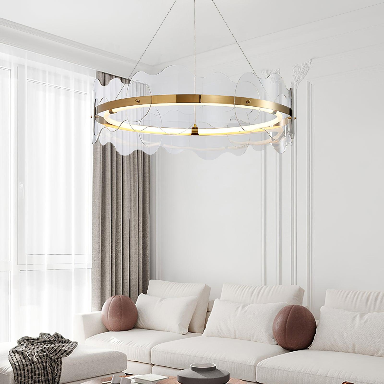 Acrylic Wave Chandelier - Blowlighting
