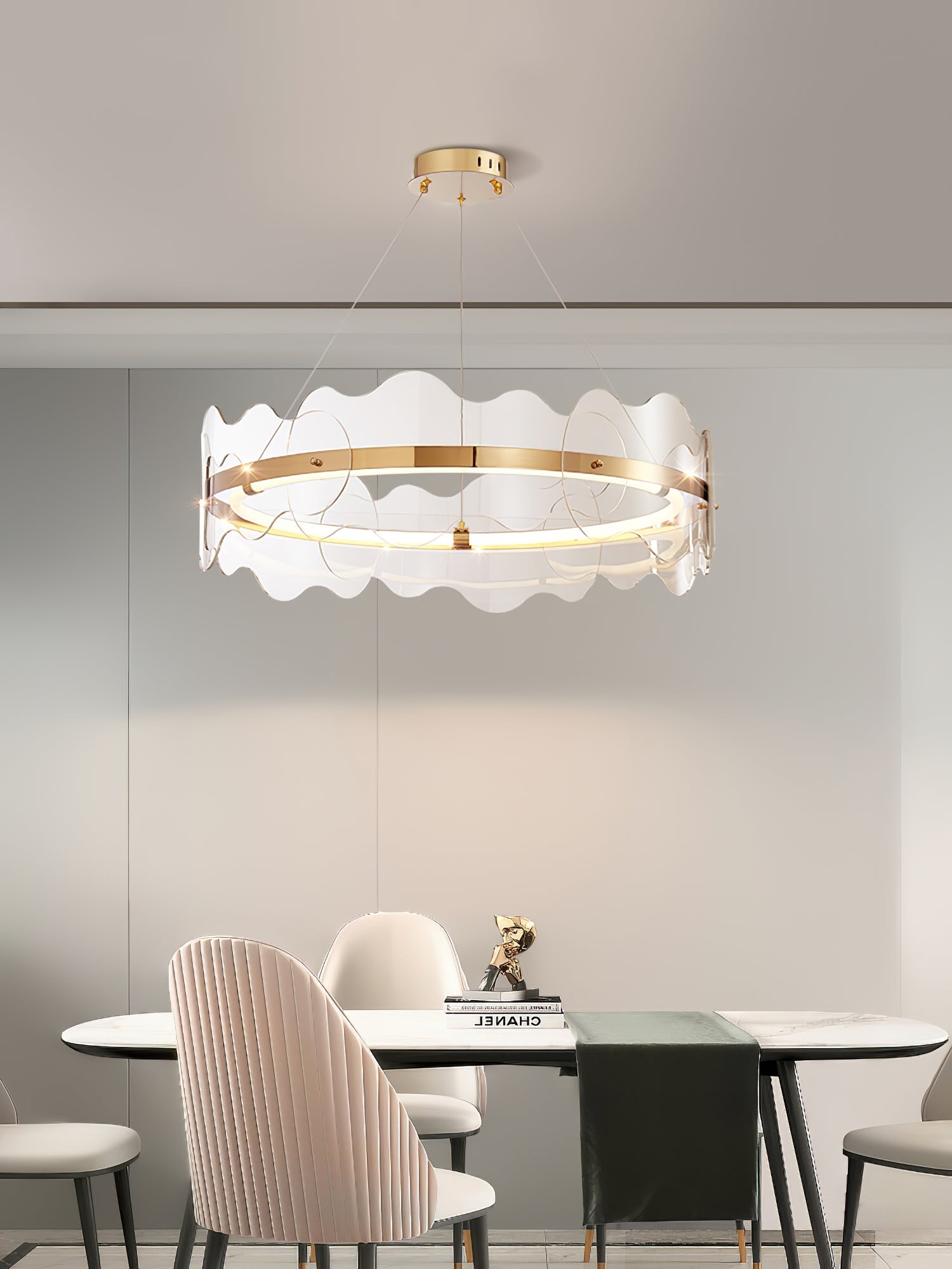 Acrylic Wave Chandelier - Blowlighting