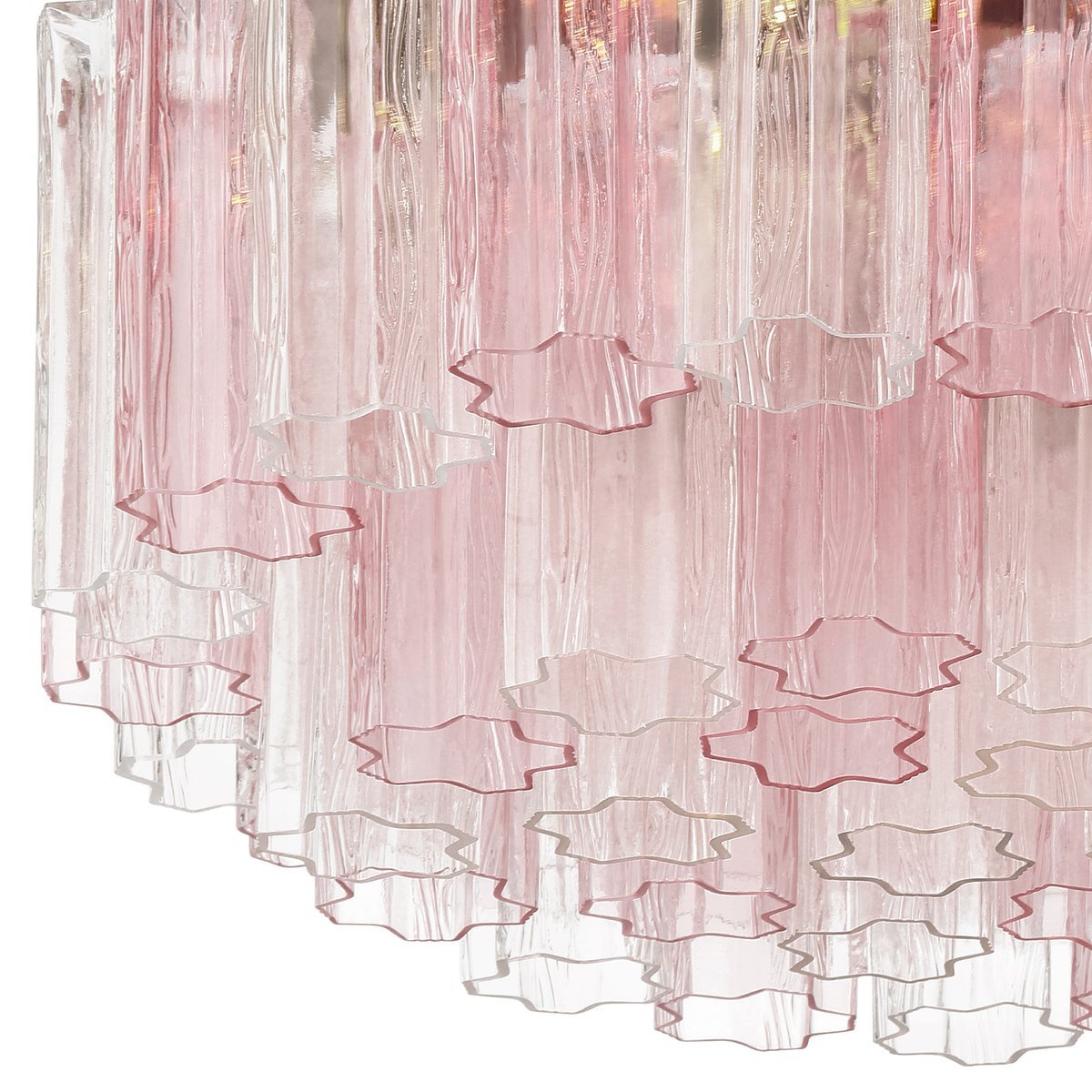 Aurora Ceiling Lamp Glass Tube Layered Amber - Blowlighting