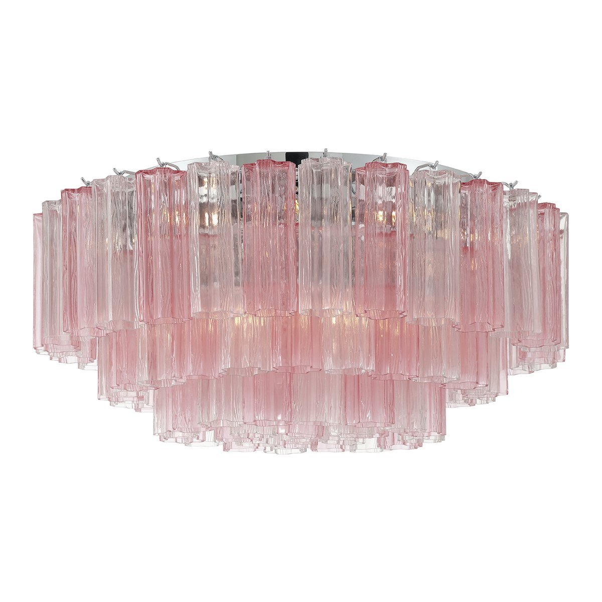 Aurora Ceiling Lamp Glass Tube Layered Amber - Blowlighting