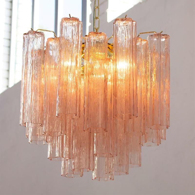 Aurora Chandelier Glass Tube Layered Luxury - Blowlighting