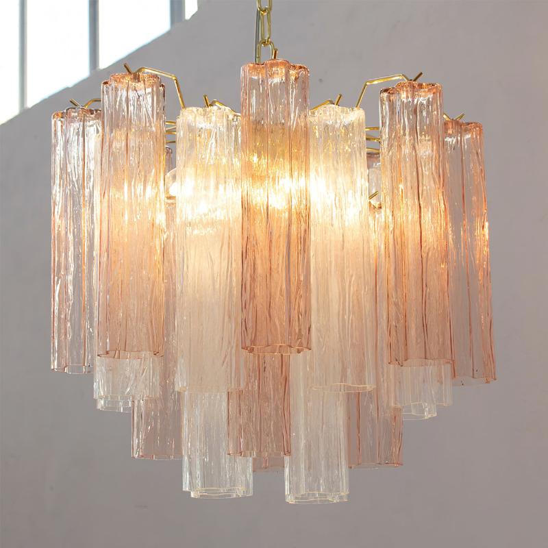 Aurora Chandelier Glass Tube Layered Luxury - Blowlighting