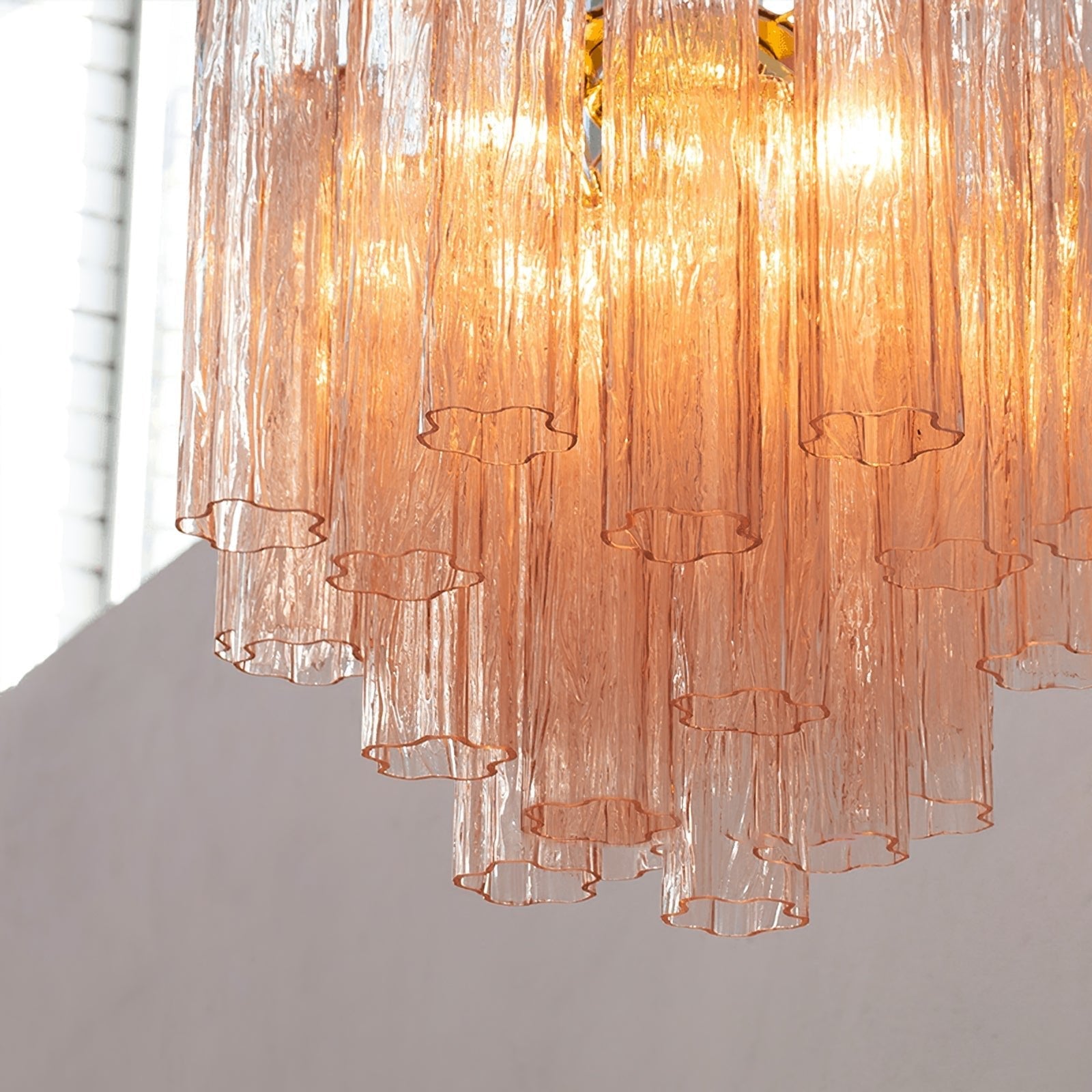 Aurora Chandelier Glass Tube Layered Luxury - Blowlighting