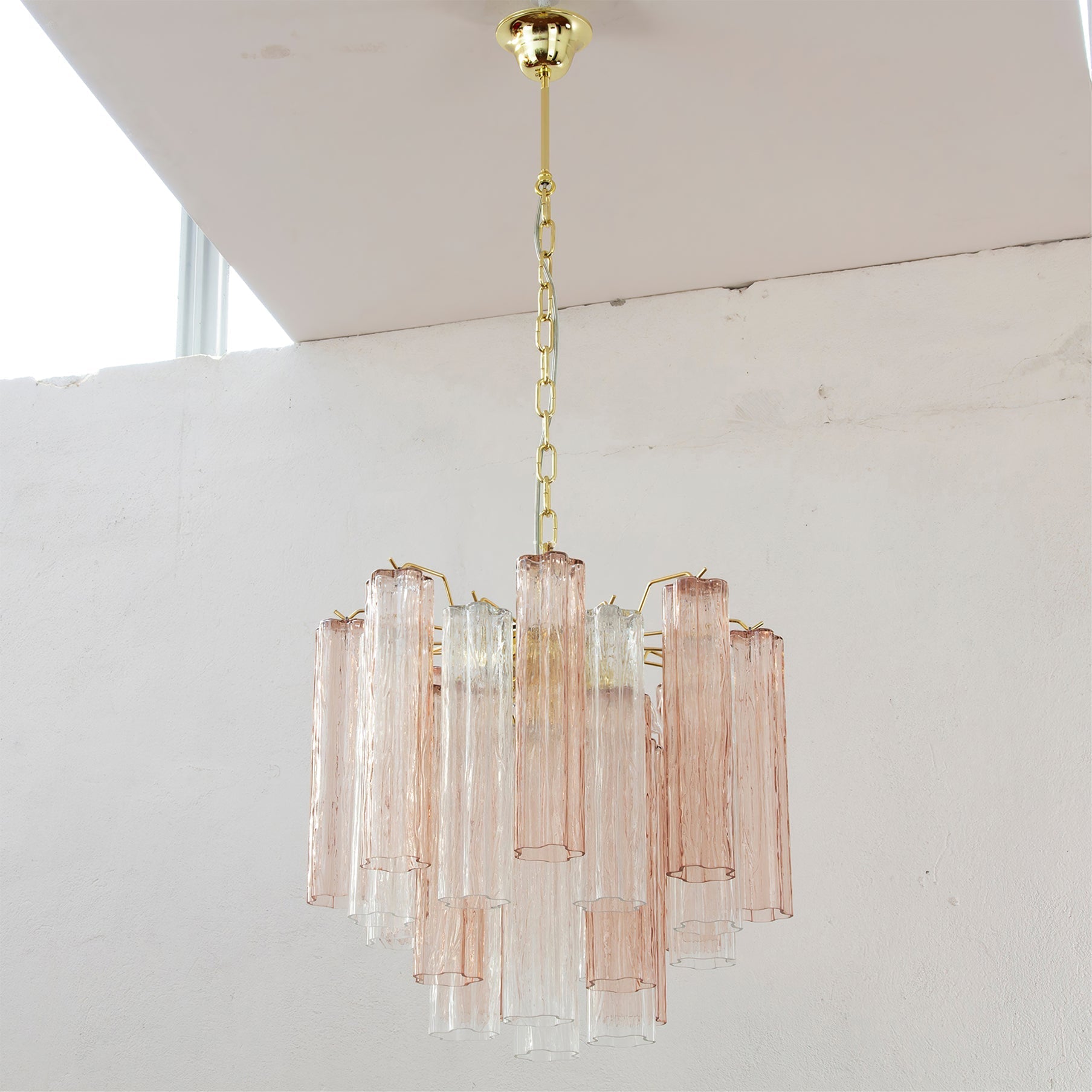 Aurora Chandelier Glass Tube Layered Luxury - Blowlighting