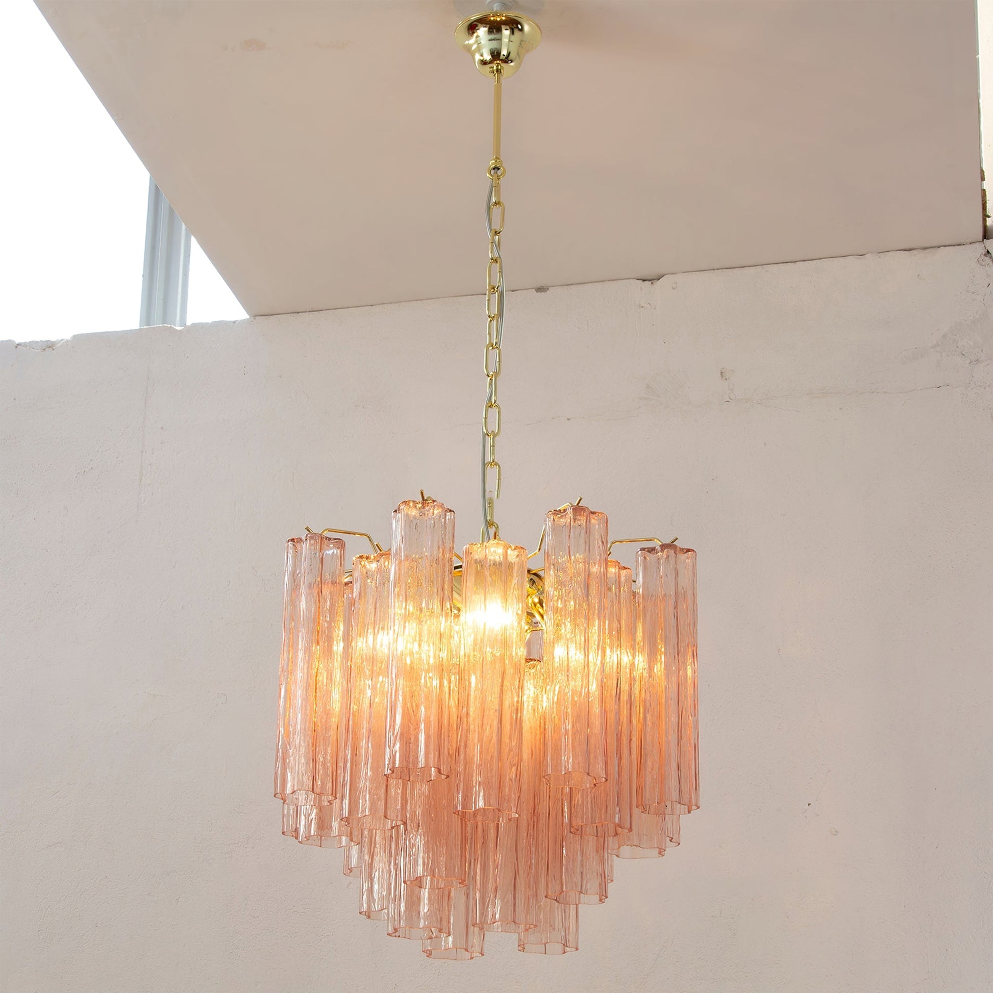 Aurora Chandelier Glass Tube Layered Luxury - Blowlighting
