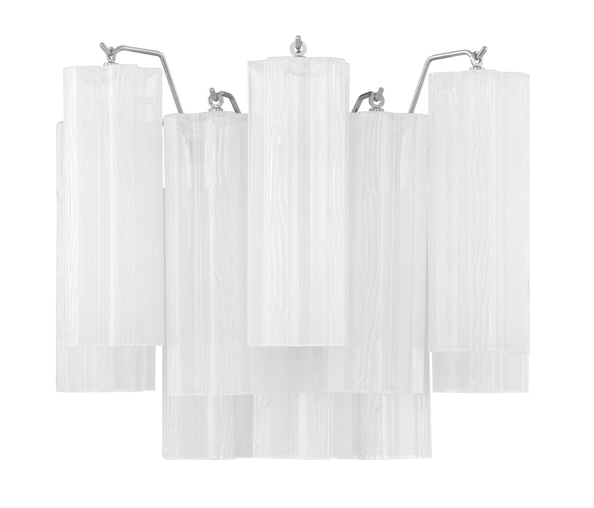 Aurora Wall Light Tronchi Glass Tube Tiered Amber Modern - Blowlighting