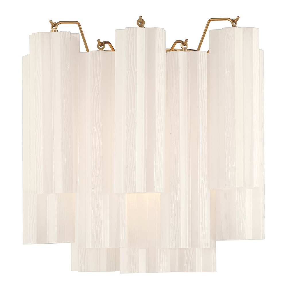 Aurora Wall Light Tronchi Glass Tube Tiered Amber Modern - Blowlighting