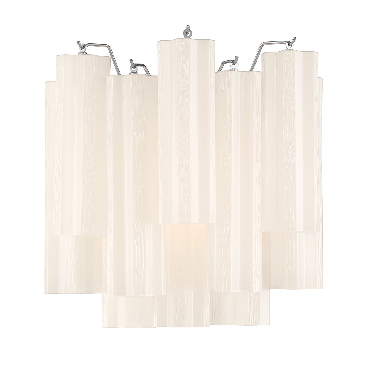 Aurora Wall Light Tronchi Glass Tube Tiered Amber Modern - Blowlighting