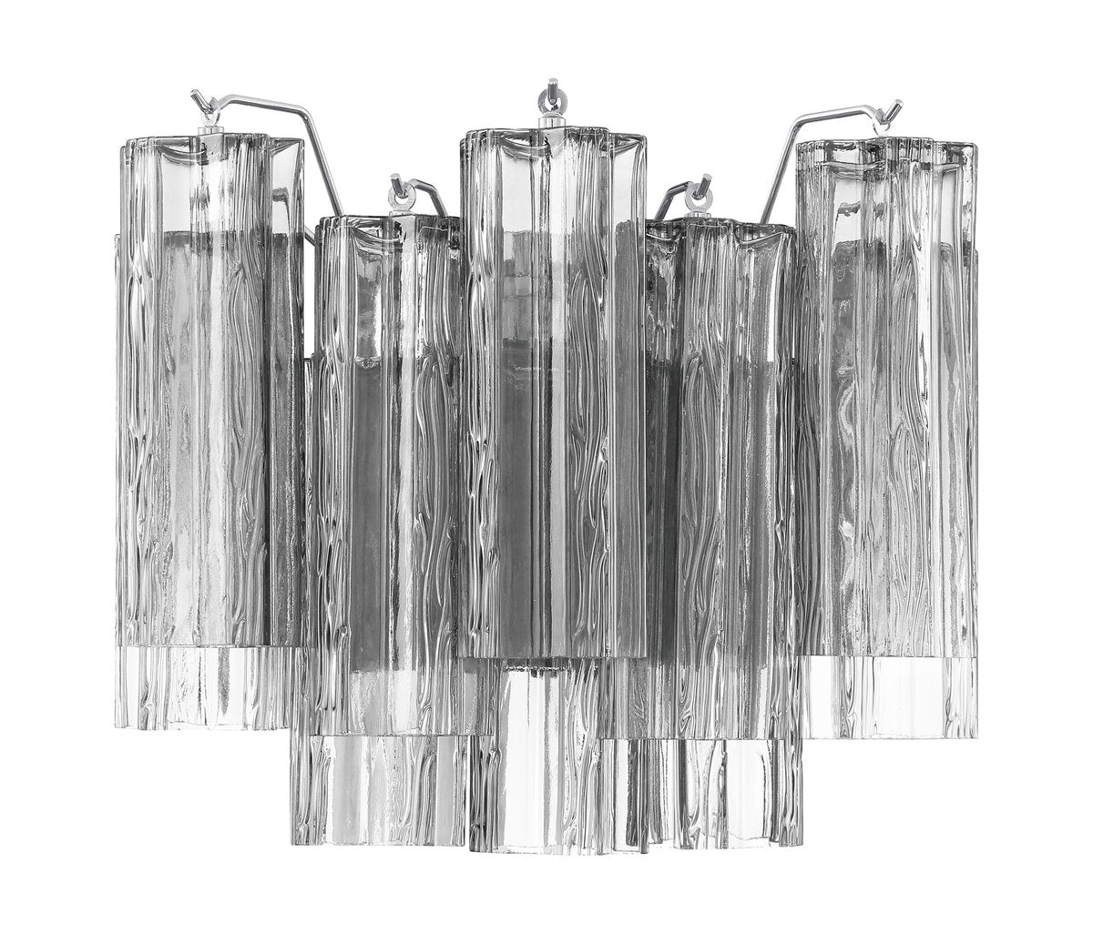 Aurora Wall Light Tronchi Glass Tube Tiered Amber Modern - Blowlighting