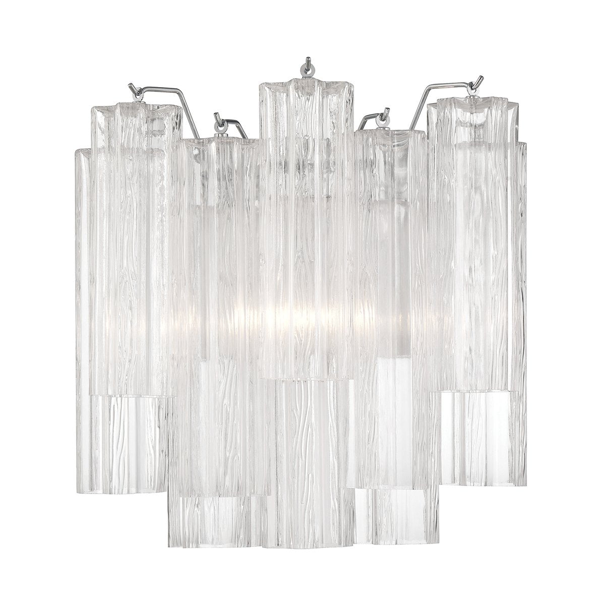 Aurora Wall Light Tronchi Glass Tube Tiered Amber Modern - Blowlighting