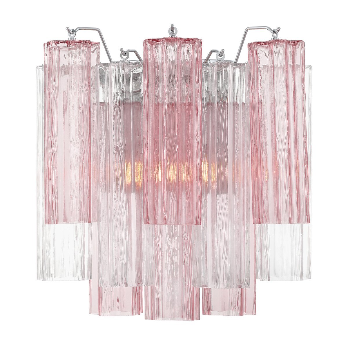 Aurora Wall Light Tronchi Glass Tube Tiered Amber Modern - Blowlighting