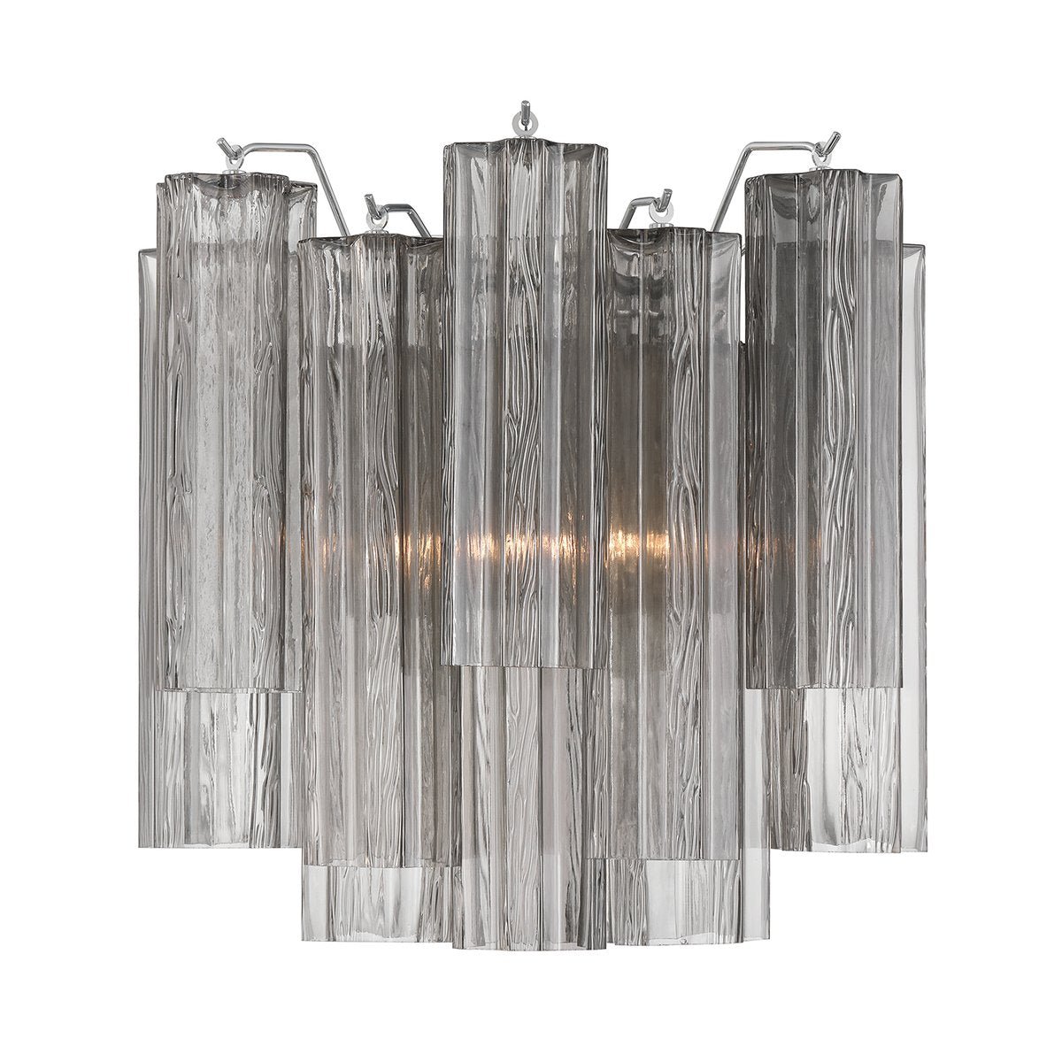 Aurora Wall Light Tronchi Glass Tube Tiered Amber Modern - Blowlighting