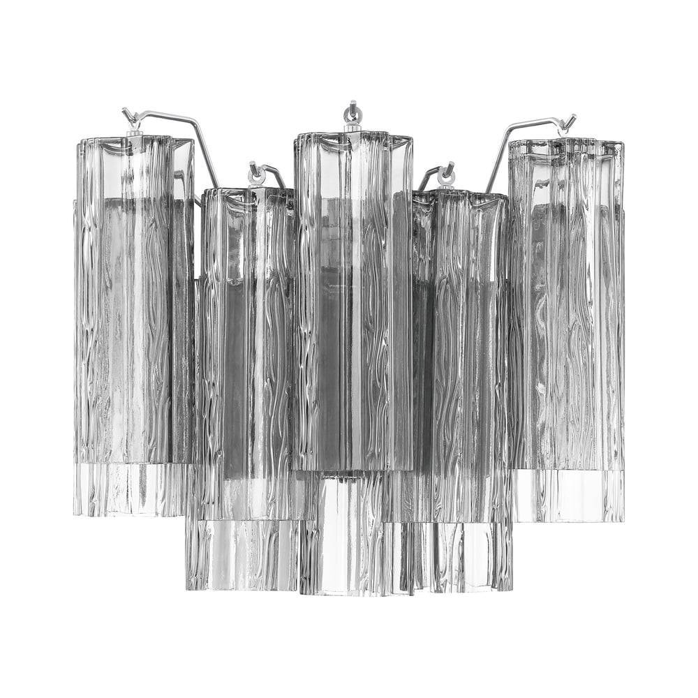 Aurora Wall Light Tronchi Glass Tube Tiered Amber Modern - Blowlighting