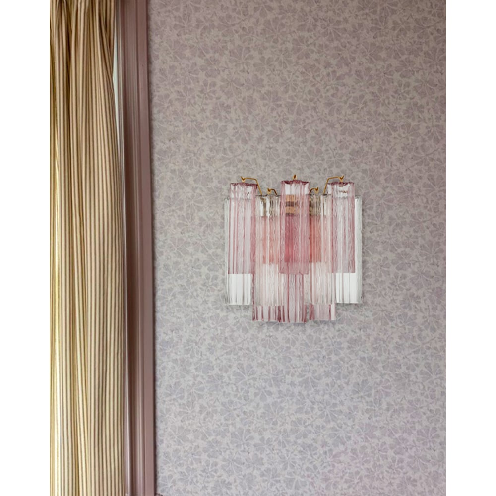 Aurora Wall Light Tronchi Glass Tube Tiered Amber Modern - Blowlighting
